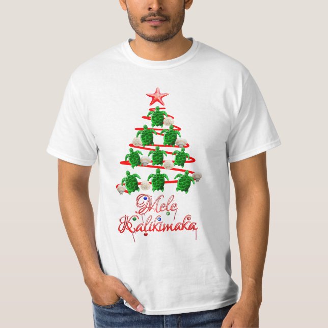 Camiseta Tortugas marinas de Mele Kalikimaka (Anverso)