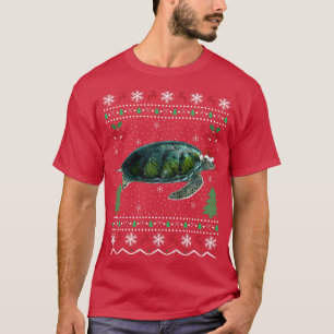 Camiseta Tortugas marinas de Santa Hat adoran Navidad regal