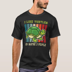 Camiseta Tortugas marinas introvertidas animales diciendo a