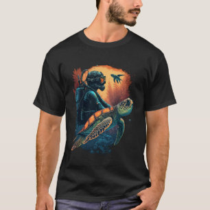 Camiseta Tortugas marinas océano submarino Scuba Diver Di