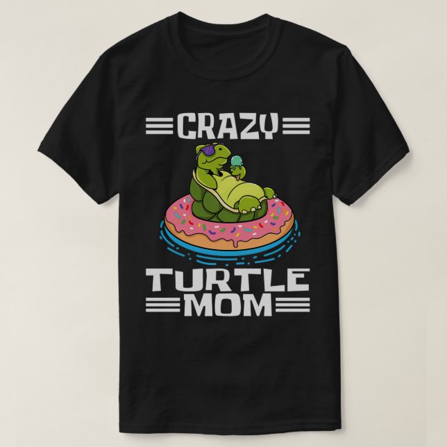 Camiseta Tortugas marinas tortugas locos mamá 1 (Diseño del anverso)