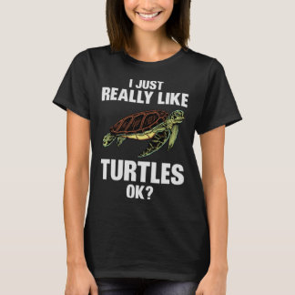 Camiseta Tortugas Traducen Ideas Que Me Gusta Realmente Las