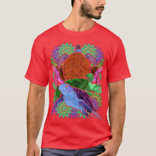 Camiseta Tortugas tribales hawaianas tatuaje polinesio mana