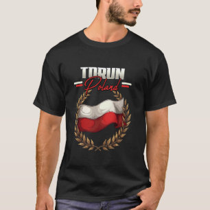 Camiseta Torun Polonia Viajes Bandera polaca Polska