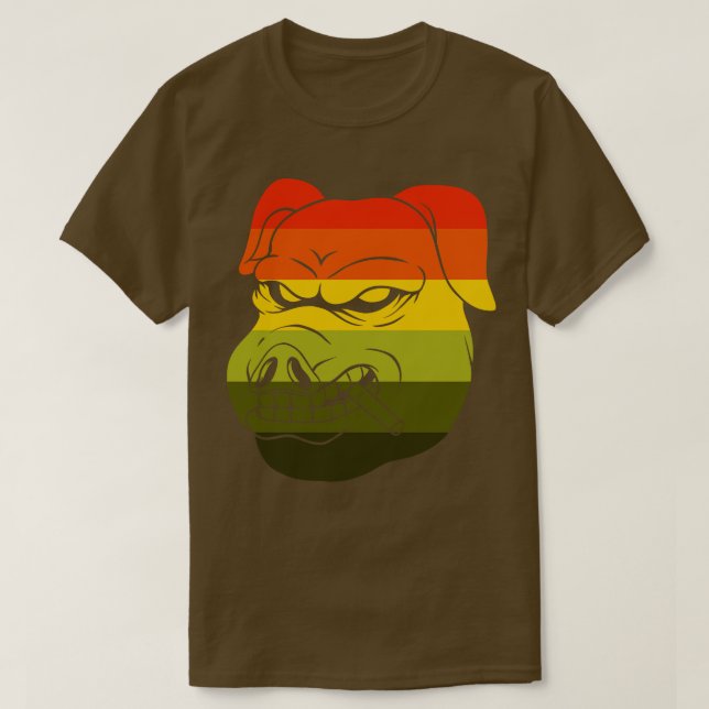Camiseta Tos de cerdo retro (Diseño del anverso)