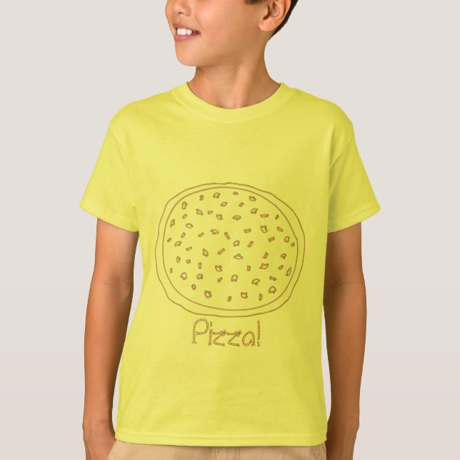 Camiseta Tos de Pizza con toppings (Anverso)
