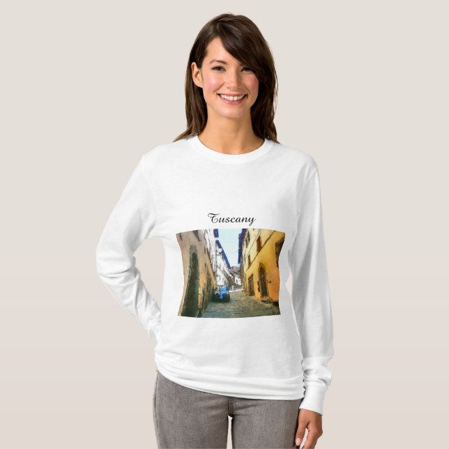 Camiseta Toscana. Italia. Cortona. (Anverso completo)