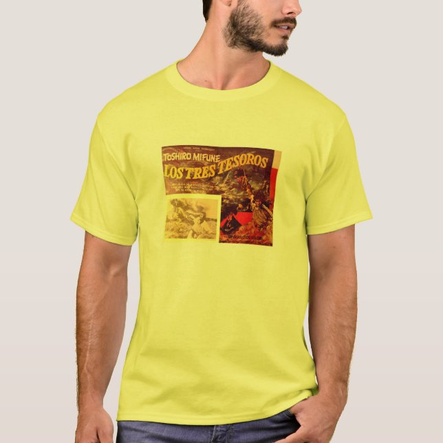 Camiseta Toshiro Mifune los tres tesoros (Anverso)