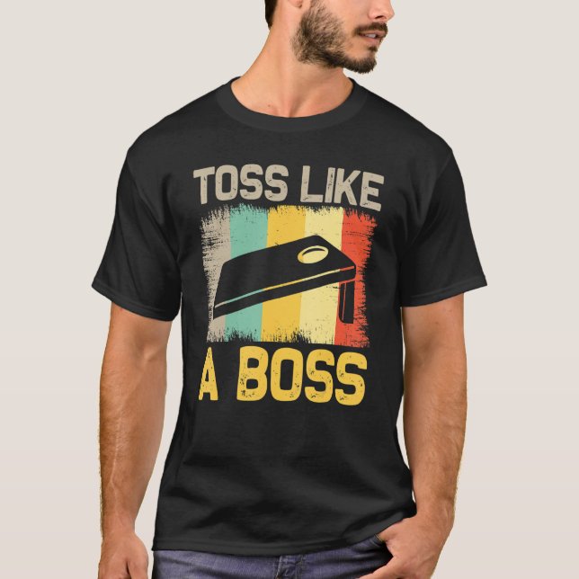 Camiseta Toss Como Un Bosque Bean Bag Retro Juego De Hoyo D (Anverso)