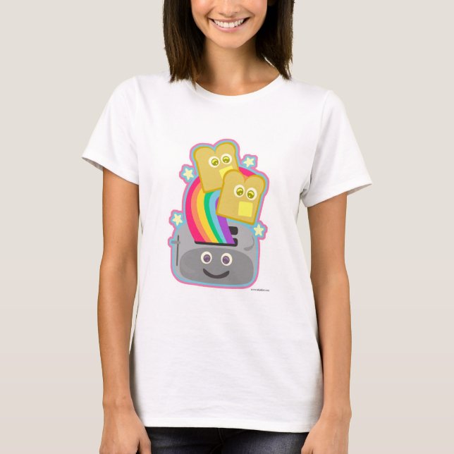Camiseta Tosta arcoiris de Kawaii (Anverso)
