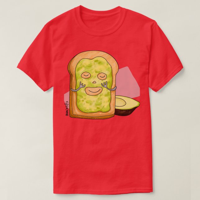 Camiseta Tosta con máscara de aguacate (Diseño del anverso)