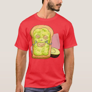 Camiseta Tosta con máscara de aguacate