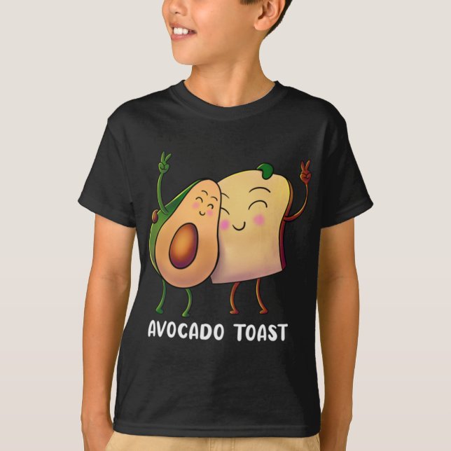 Camiseta Tosta de aguacate - Alligador de frutas Pan de per (Anverso)