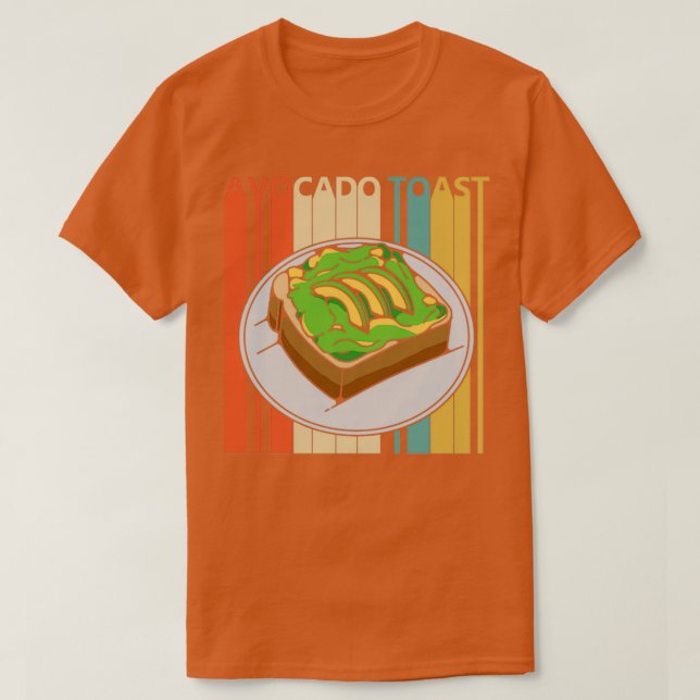 Camiseta Tosta de aguacate de época (Diseño del anverso)