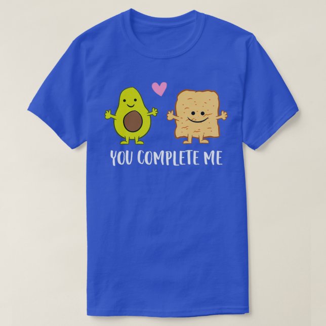 Camiseta Tosta de aguacate me completa (Diseño del anverso)