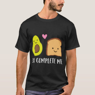 Camiseta Tosta de aguacate me completa Día de San Valentín