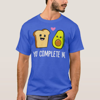 Camiseta Tosta de aguacate me completa Día de San Valentín