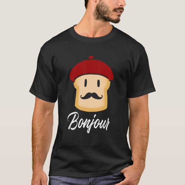 Camiseta Tosta de Bonjour Comida francesa (Anverso)