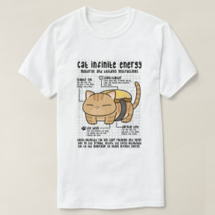Camiseta Tosta de mantequilla de energía infinita para gato