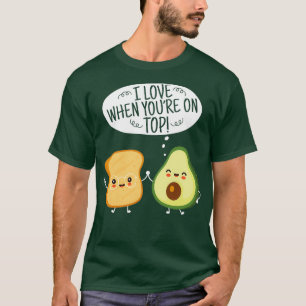 Camiseta Tostada Cute Aguacate Pun Aguacate Amor Comida Sal