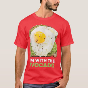 Camiseta Tostada de aguacate con el sebo aguacate vegan