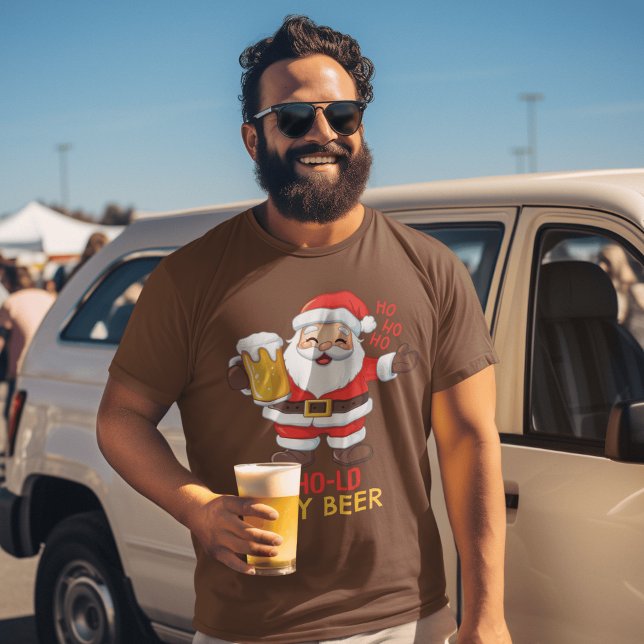 Camiseta Tostada de cerveza de Santa: Navidades divertidos  (Subido por el creador)