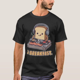 Camiseta Tostada De Dibujos Animados Desayuno DJ Lindo