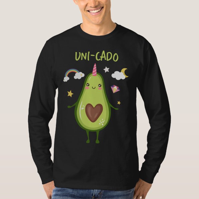Camiseta Tostada De Guacamole De Aguacate De Unicornio Sana (Anverso)