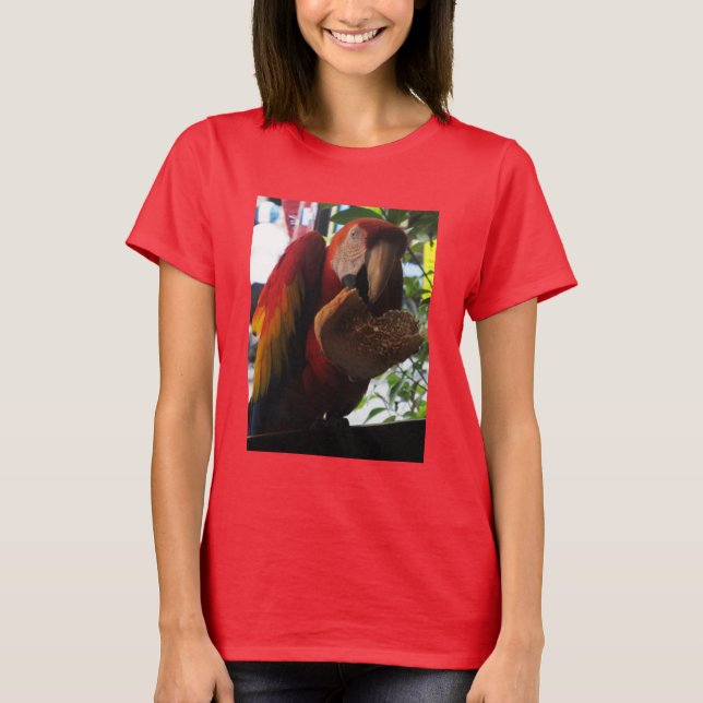 Camiseta Tostada de loro de Macaw escarlata (Anverso)