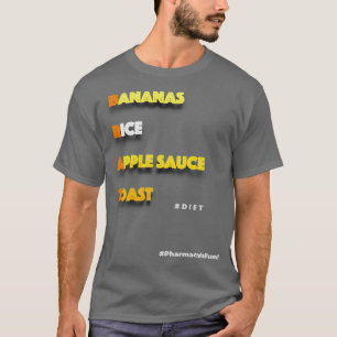 Camiseta Tostada de salsa de manzana de arroz de plátano: a