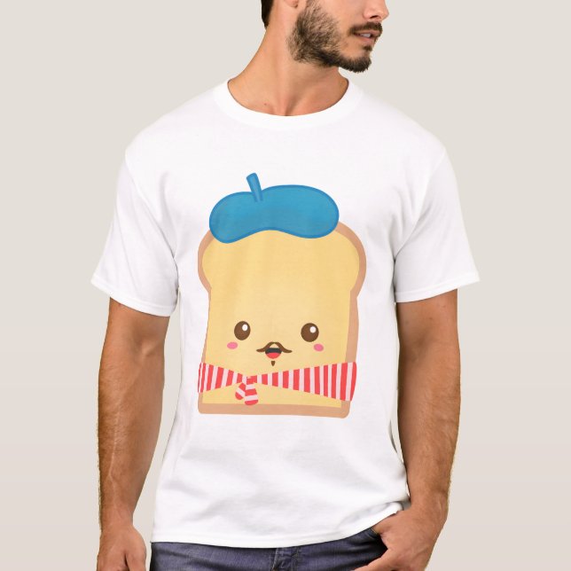 Camiseta Tostada francesa con bigote (Anverso)