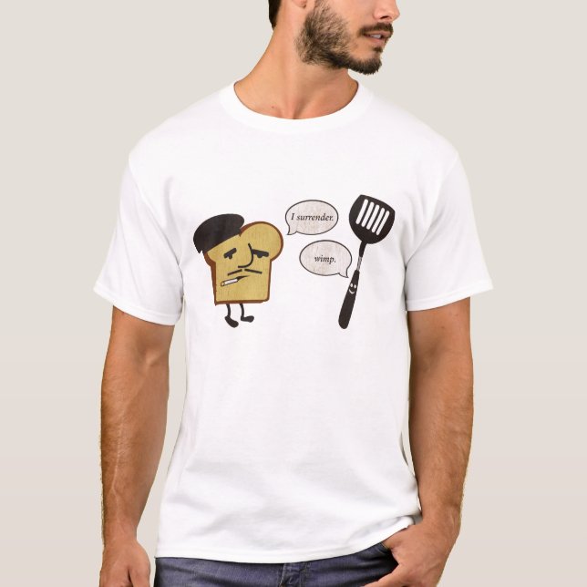 Camiseta Tostada francesa contra la espátula (Anverso)