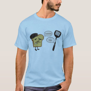 Camiseta Tostada francesa contra la espátula