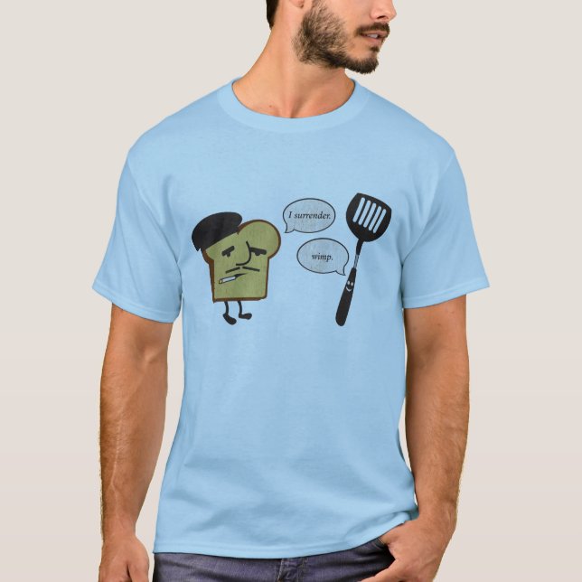 Camiseta Tostada francesa contra la espátula (Anverso)