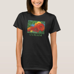 Camiseta Tostada Judía De L'chaim A La Vida Judío Hebreo Sh