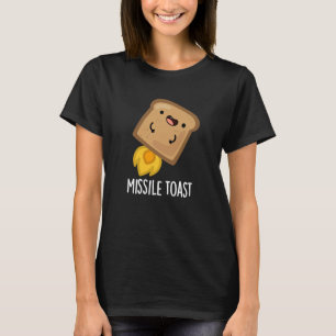 Camiseta Tostada Misil Funny Mistletoe Puns Oscuro BG