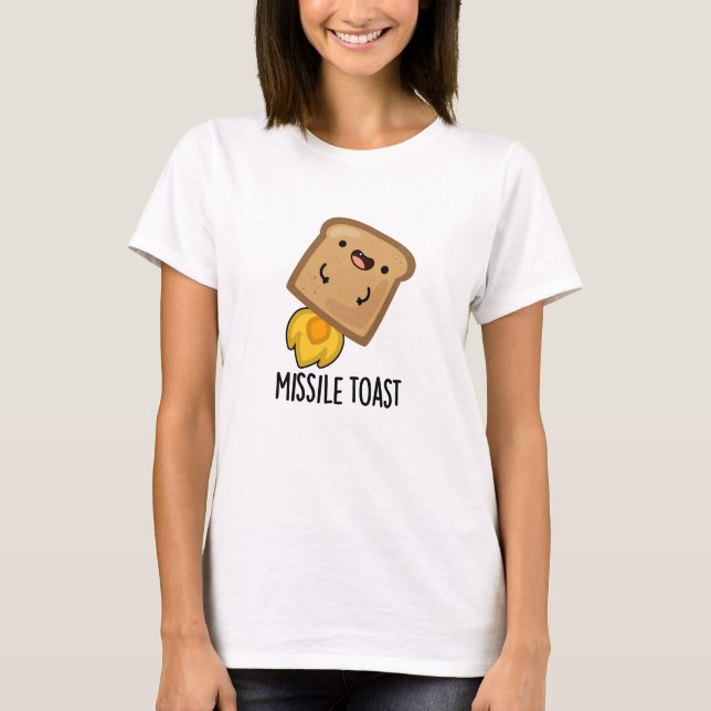 Camiseta Tostada Misil Graciosa Mistletoe Puns (Anverso)