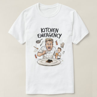 Camiseta Tostada Quemada Chef Enfadado Divertido