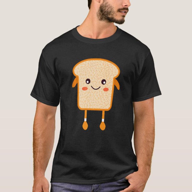 Camiseta Tostada Toast Bread Sliced Desayuno Alimentos (Anverso)