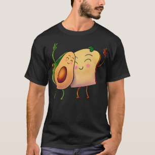 Camiseta Tostadas de aguacate Alligador de frutas Pan de pe