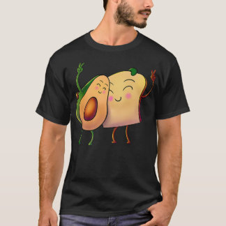 Camiseta Tostadas de aguacate Alligador de frutas Pan de pe