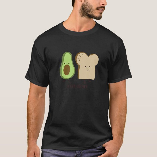 Camiseta Tostadas De Aguacate Juntos, Plantas De Comida Com (Anverso)