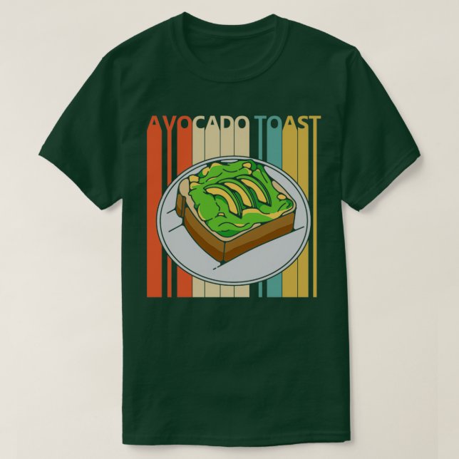 Camiseta Tostadas de aguacate Regalos de aguacate (Diseño del anverso)