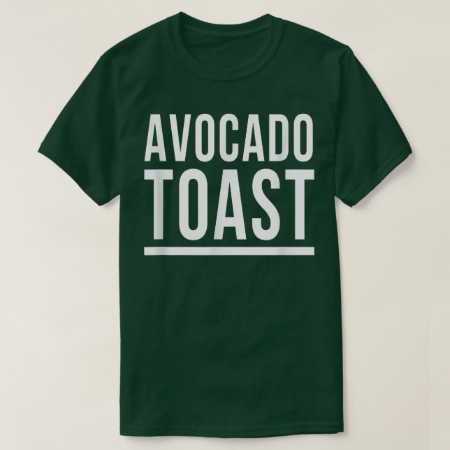 Camiseta Tostadas de aguacateDesayuno saludable con grasas  (Diseño del anverso)