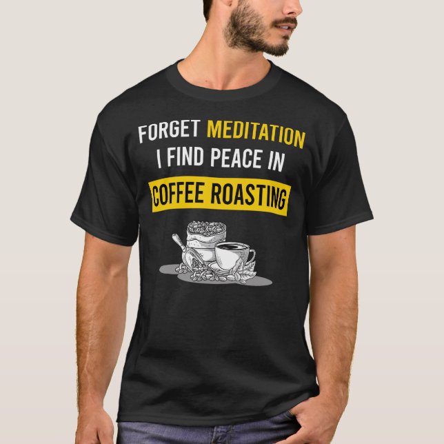 Camiseta Tostado de café de meditación (Anverso)