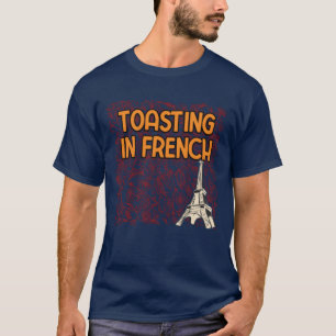 Camiseta Tostado en Pan Francés Comida Pasteles Food frie