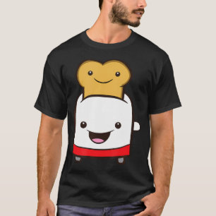 Camiseta Tostadora Con Pan De Tostada Tostadora Kawaii