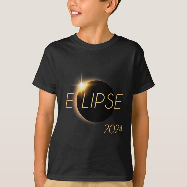 Camiseta Total América 04 08 24 Eclipse solar total 2024 (Anverso)