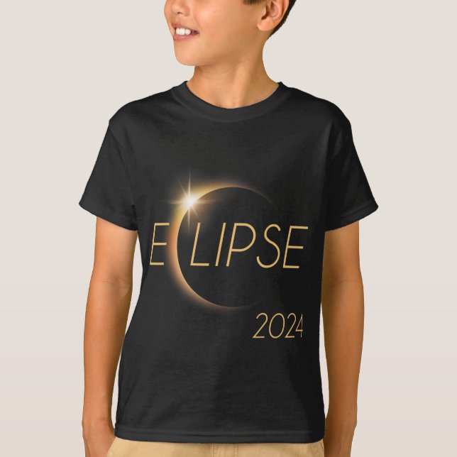 Camiseta Total América 04 08 24 Eclipse solar total 2024 (Anverso)