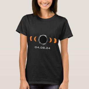 Camiseta Total De Eclipse De Sol Solar 8 De Abril De 2024 R